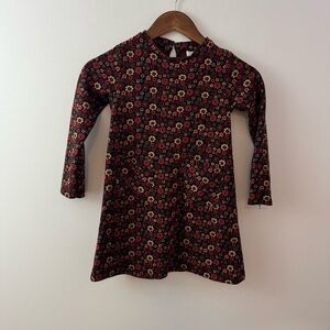 Zara girls' floral jacquard knit dress Size 8